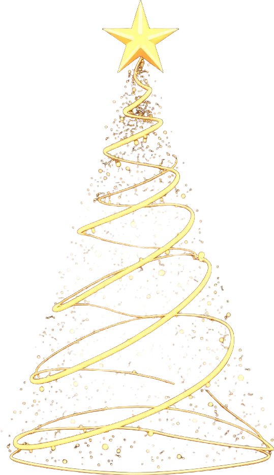 Golden Christmas Tree